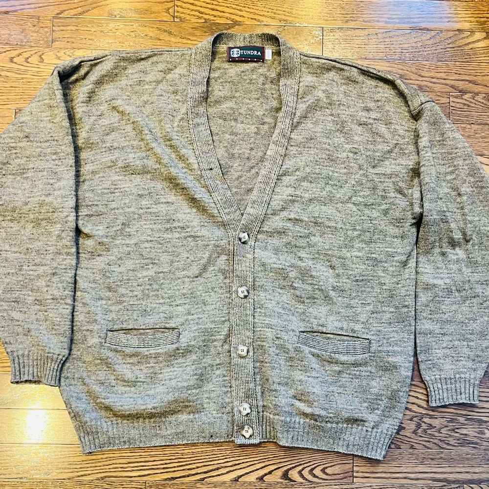 Tundra Canada Vintage Wool Blend Cardigan – Rare Early CA00045 Label – XL